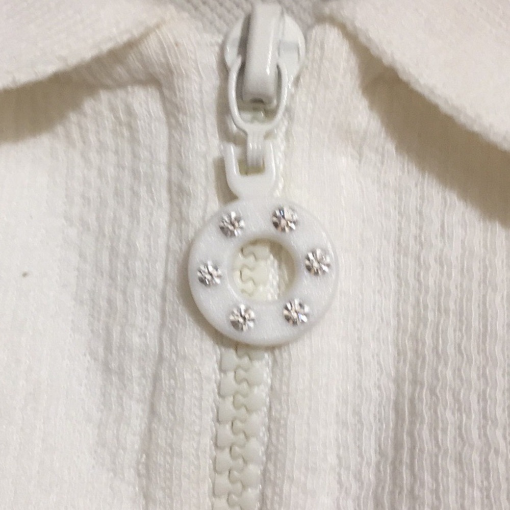🌹Blast Rhinestone Embellished Polo Shirt Top - Picture 7 of 9